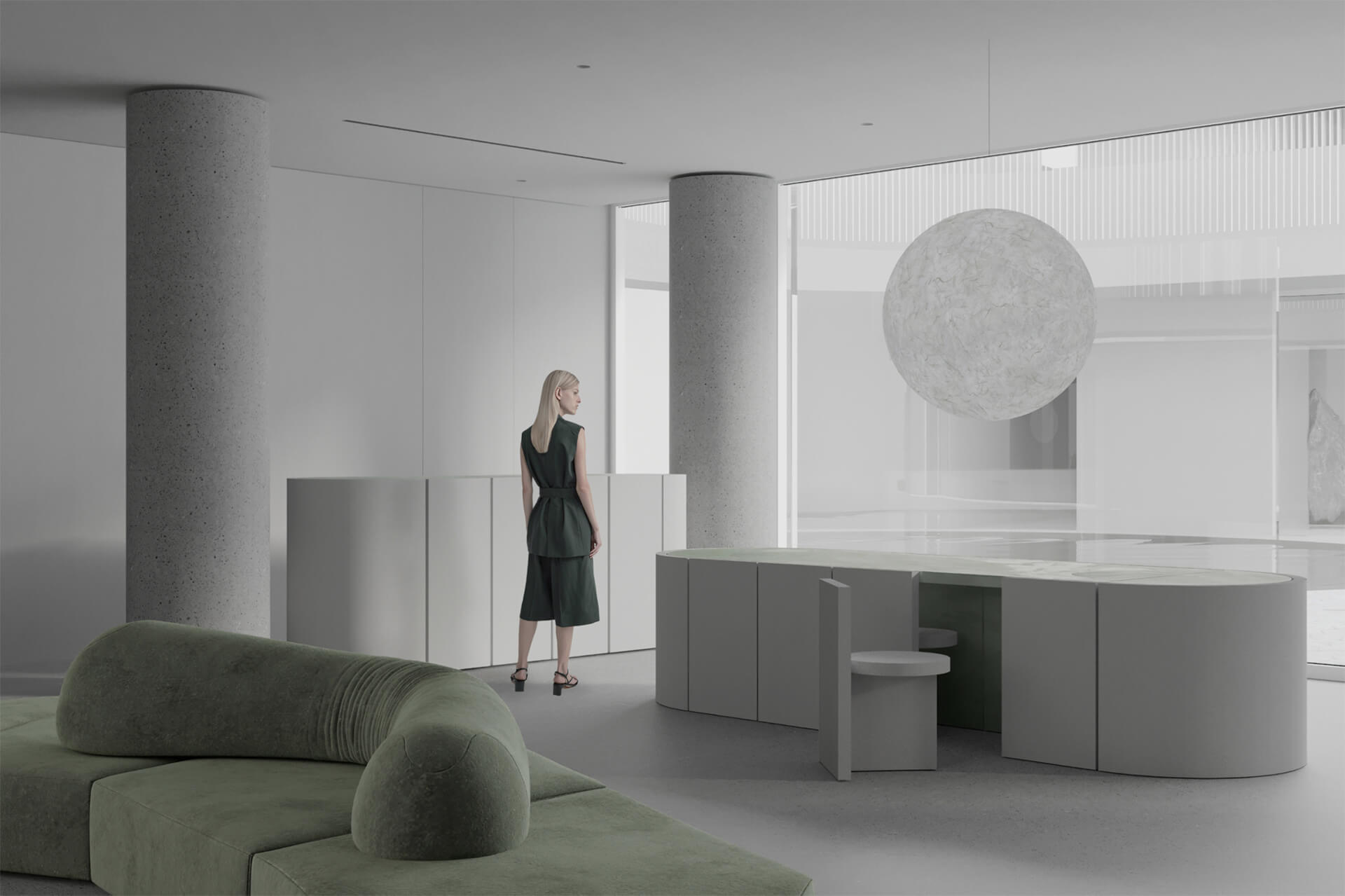 Лобби и входная группа жилого комплекса